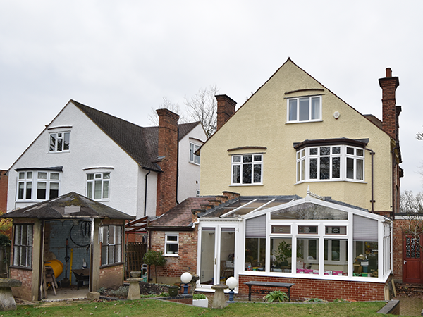 A house in Pinner with a traditional white conservatory