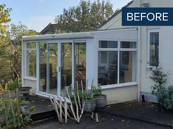 Before Lean-To Conservatory Upgrade