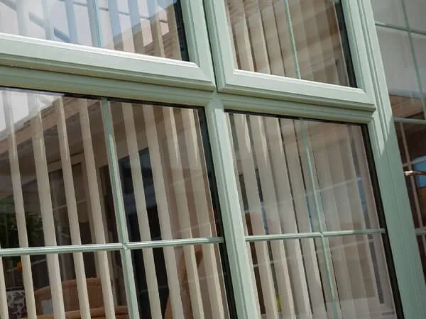 Green UPVC window
