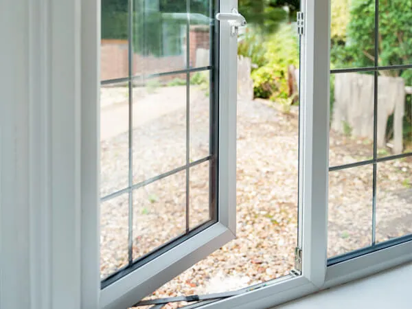 UPVC white window