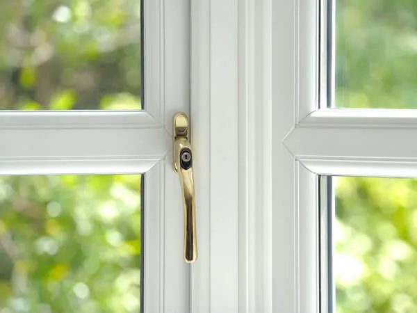 Gold window hardware