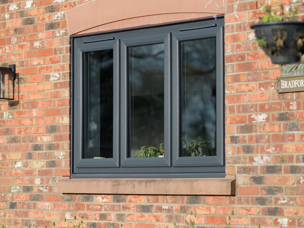 Grey UPVC Windows