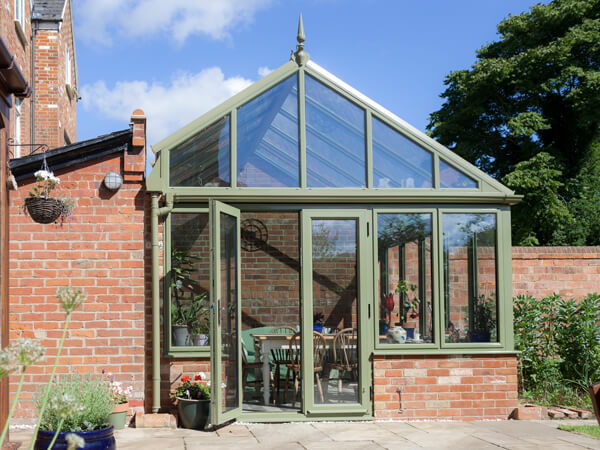 Green Aluminium Conservatory