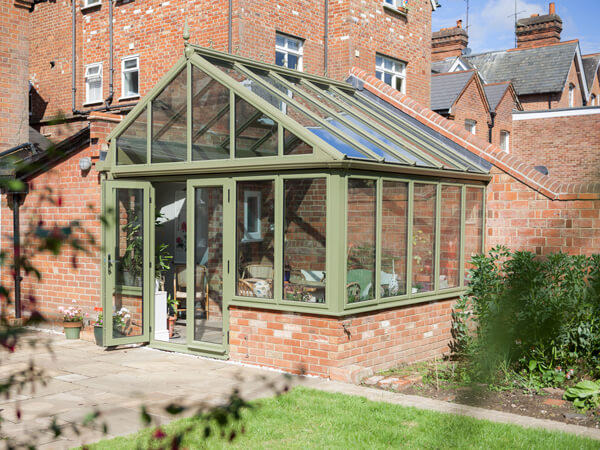 Green Aluminium Conservatory