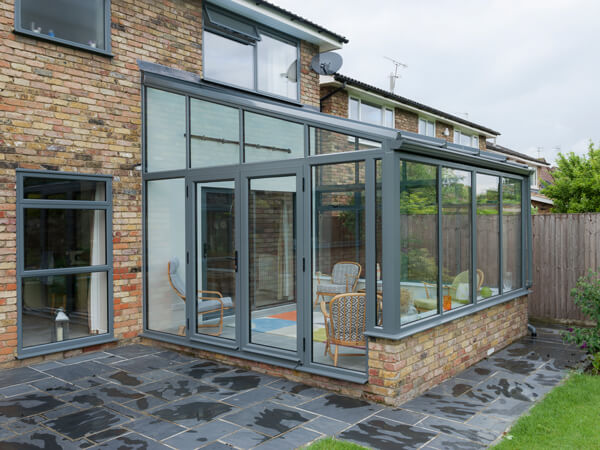 Grey Aluminium Conservatory