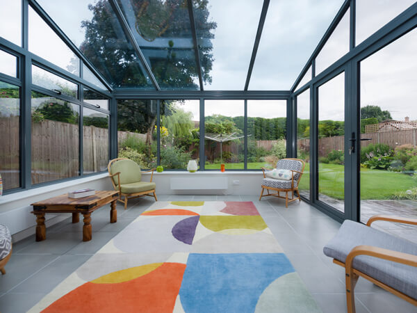 Grey Aluminium Conservatory