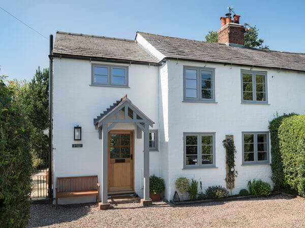 Grey UPVC Flush Windows