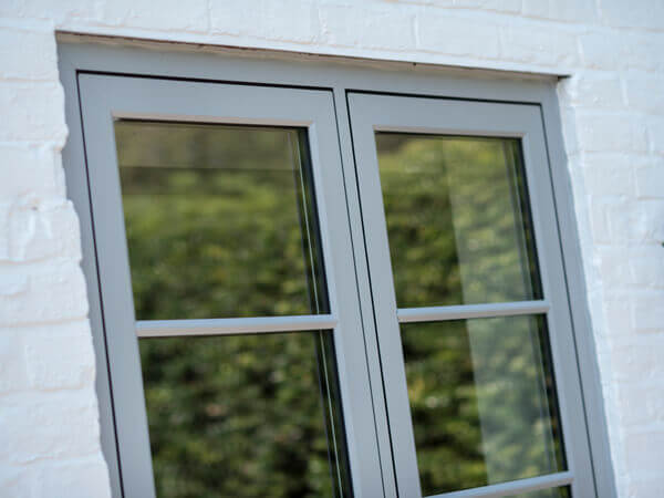 Grey UPVC Flush Windows