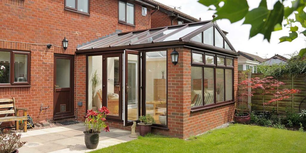 Modern Orangery With Gable Front